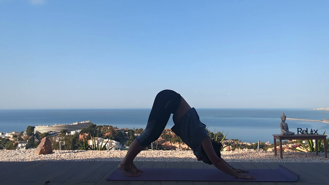 Adult following a guided mobility session outdoors